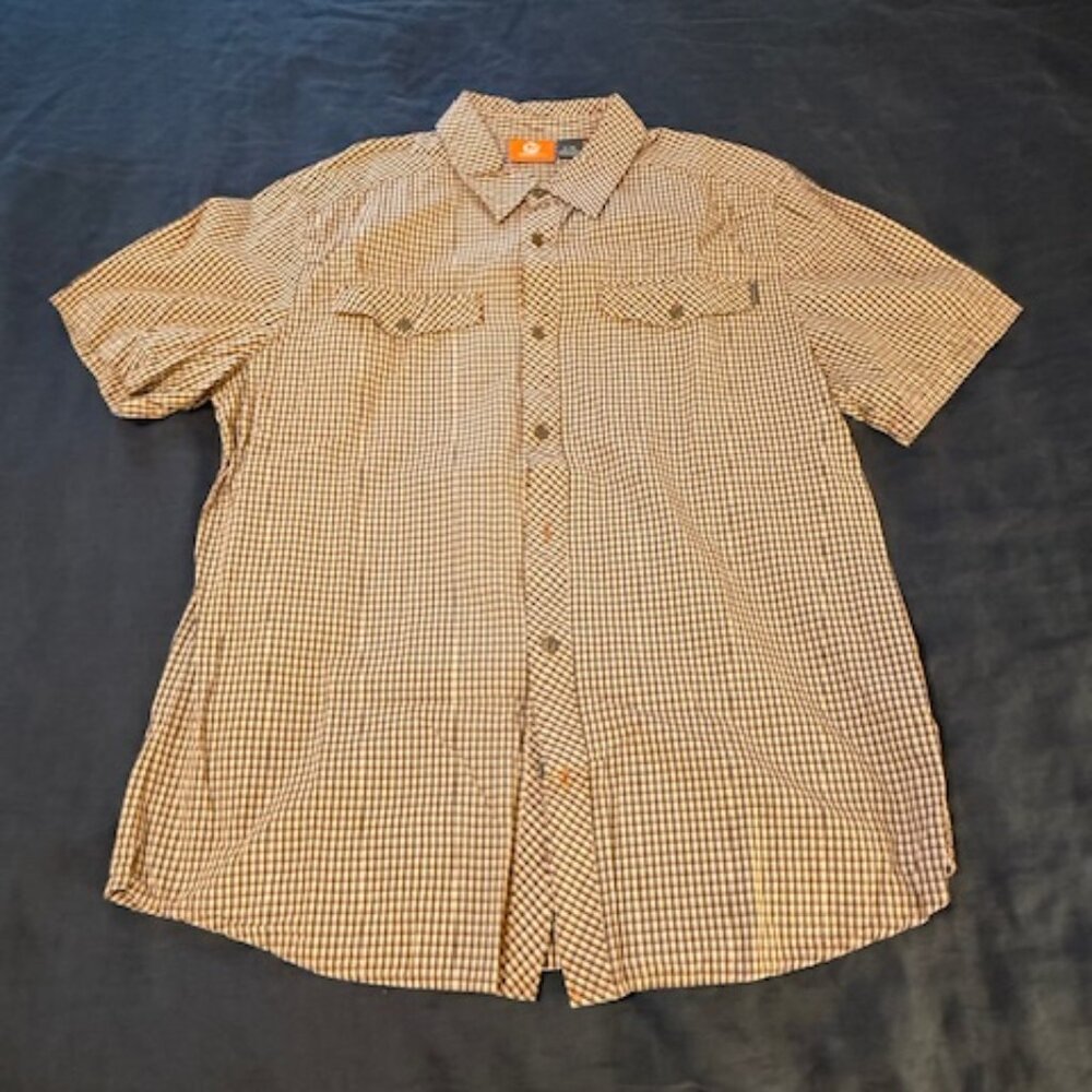 Merrell Men’s Performance Plaid Short Sleeve Shirt – Size L